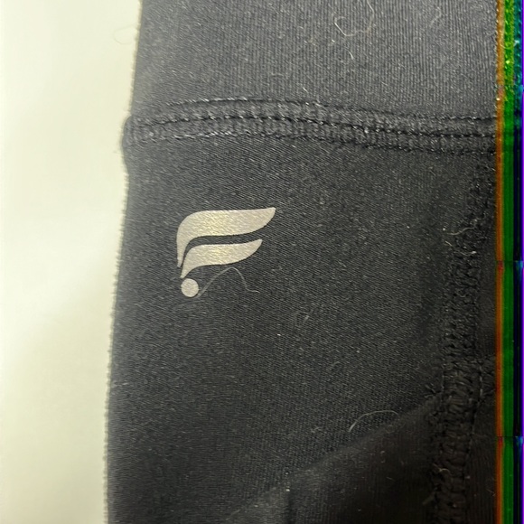 Fabletics Womens Leggings Fold down waist Black Stretch XS XSMALL - Picture 3 of 6